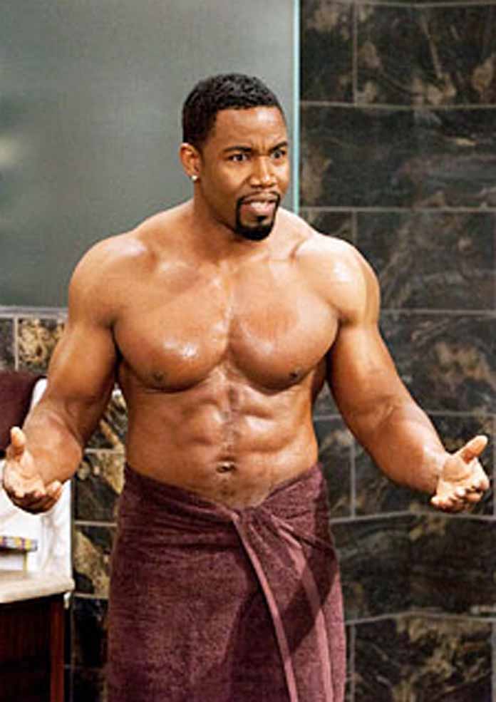 Michael Jai White Shirtless In Bathroom On For Better Or Worse