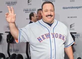 NEW YORK, NY - APRIL 11: Actor Kevin James arrives for the "Paul Blart: Mall Cop 2" New York Premiere at AMC Loews Lincoln Square on April 11, 2015 in New York City. (Photo by Mike Coppola/Getty Images)