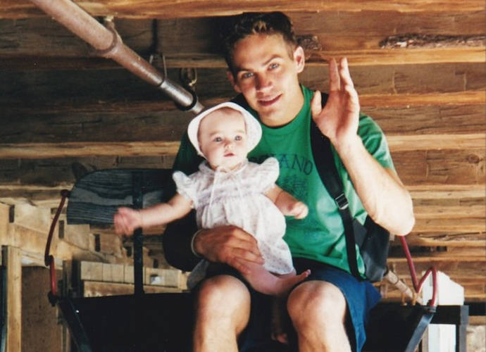 Paul Walker & baby Meadow Walker (Image: Instagram)