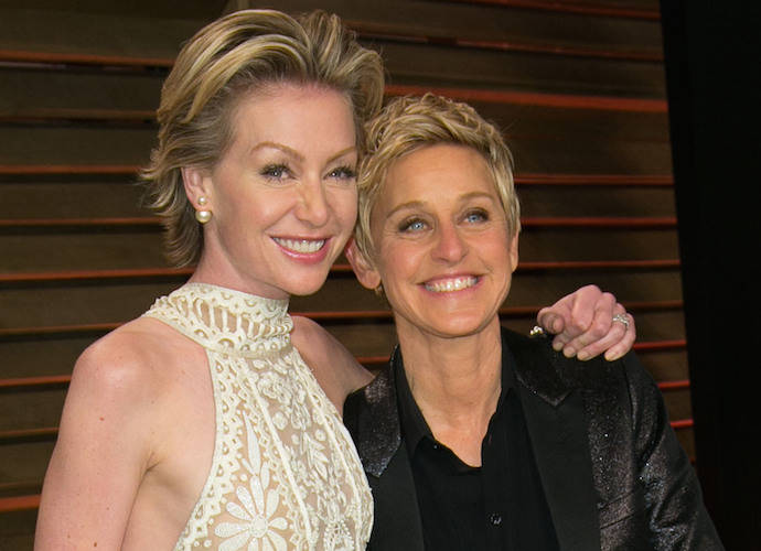 Ellen DeGeneres & Portia de Rossi (Image: Getty)