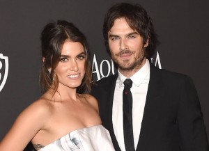 BEVERLY HILLS, CA - JANUARY 11: Nikki Reed and Ian Somerhalder attend the 2015 InStyle And Warner Bros. 72nd Annual Golden Globe Awards Post-Party at The Beverly Hilton Hotel on January 11, 2015 in Beverly Hills, California. (Photo by Jason Merritt/Getty Images)