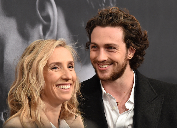 NEW YORK, NY - FEBRUARY 06: Director Sam Taylor-Johnson (L) and actor Aaron Taylor-Johnson attend the 