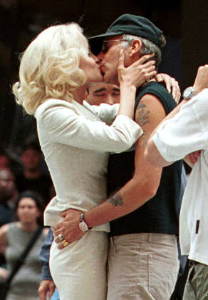 Billy Bob Thornton Shares a Kiss with Angelina Jolie