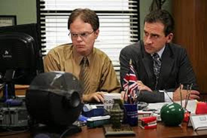 Rainn Wilson & Steve Carell in 'The Office' (Image: NBC)