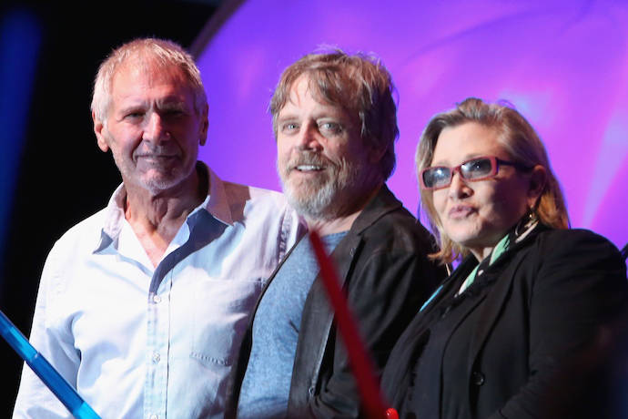 Harrison Ford-Mark Hamill-Carrie Fisher