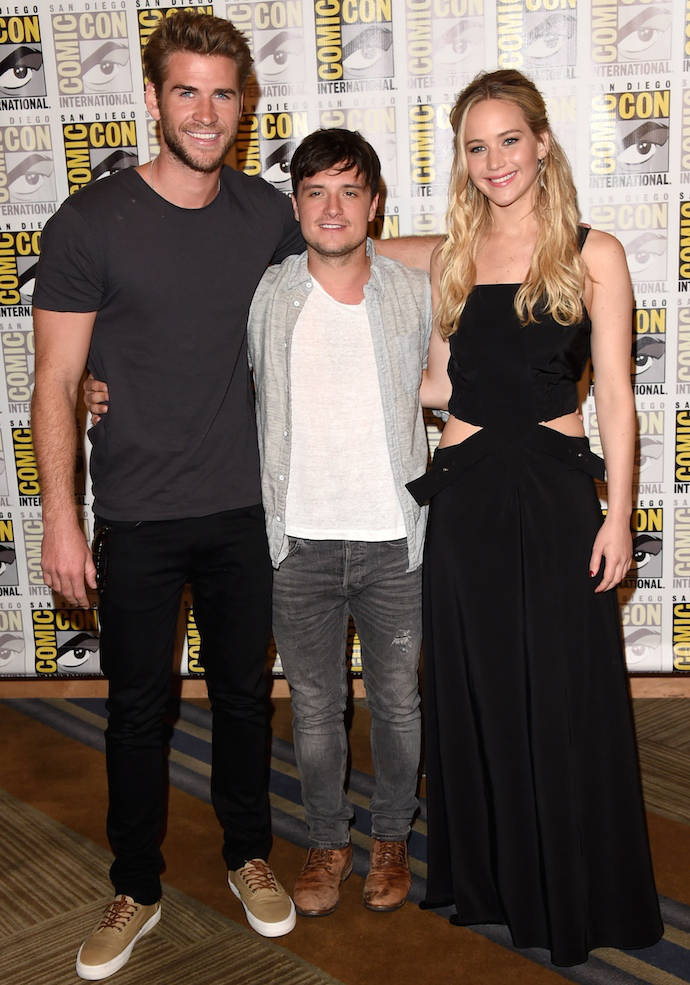 Liam Hemsworth, Josh Hutcherson And Jennifer Lawrence Attend The Final 'Hunger Games' Panel