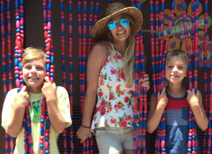 Britney Spears poses with sons, Jayden James and Sean Preston