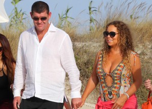 Mariah Carey and James Packer in Ibiza