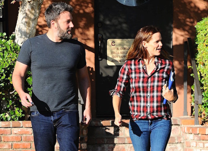 Ben Affleck and Jennifer Garner arrive at a building in Santa Monica. The couple, who announced the end of their decade-long marriage on June 30, emerged later from the building and left happily together in Ben's American muscle car. Featuring: Jennifer Garner, Ben Affleck Where: Brentwood, California, United States When: 03 Sep 2015 Credit: WENN.com