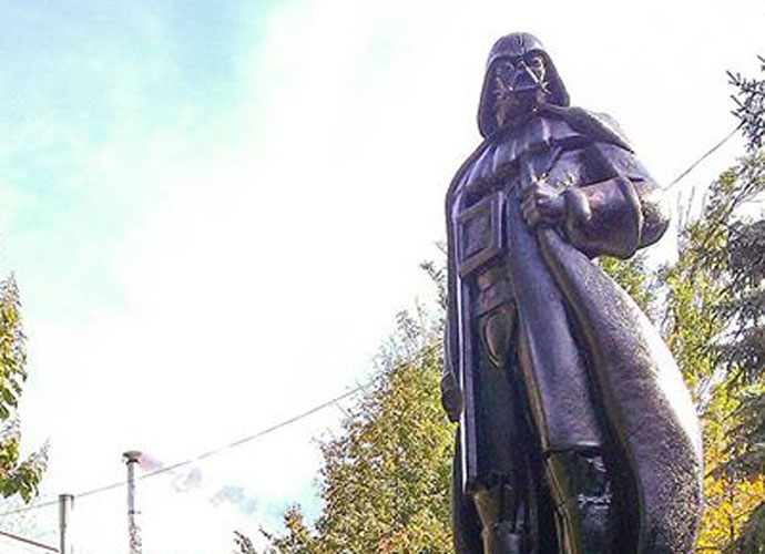 Lenin Statue Turned Into Darth Vader