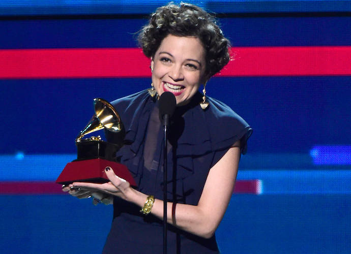 When are the grammys? Natalia Lafourcade accepts the Record of the Year award for 