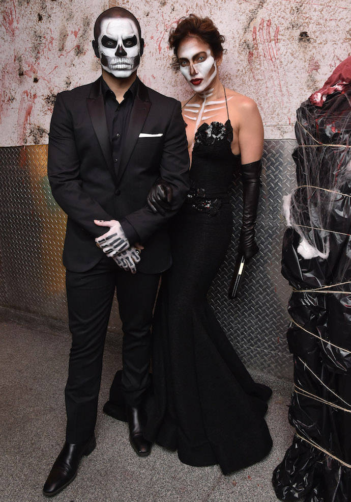 Best Celebrity Halloween Costumes 2015: Jennifer Lopez & Casper Smart