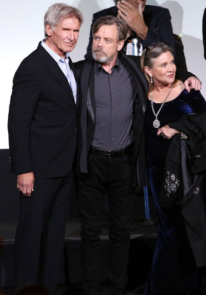 'Star Wars: The Force Awakens' Premiere: Harrison Ford, Mark Hamill & Carrie Fisher