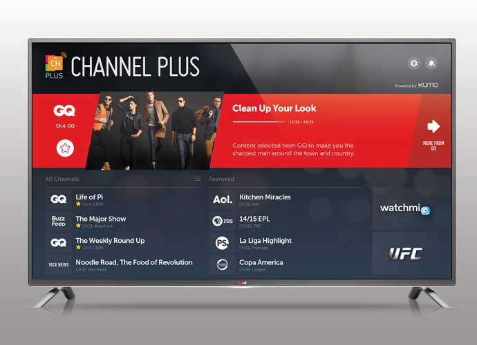 Xumo's Channel Plus On LG