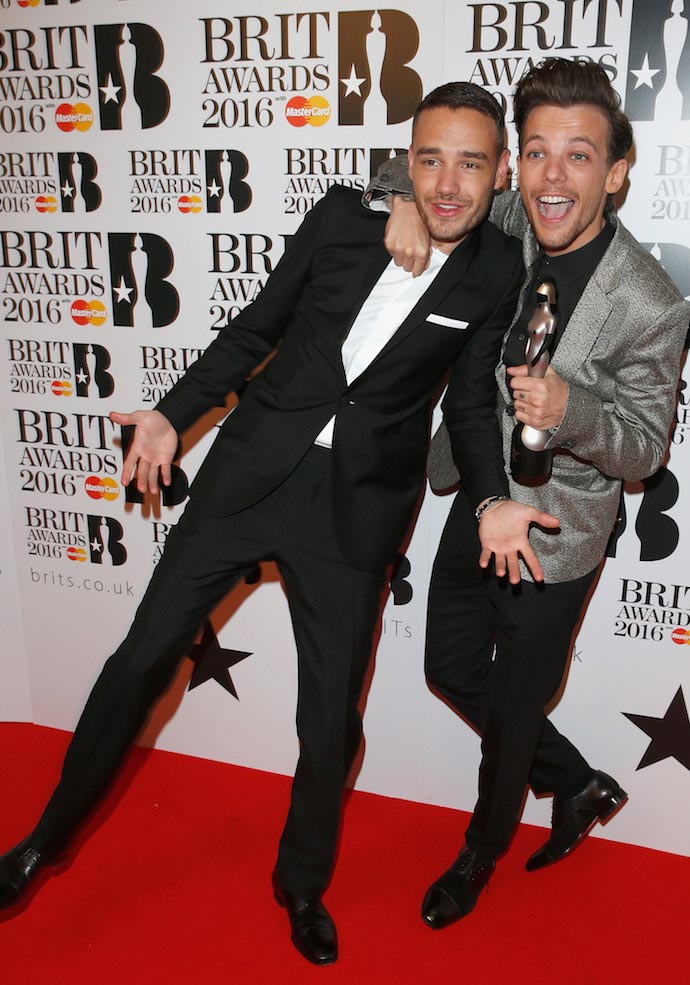 Brit Awards 2016: Liam Payne & Louis Tomlinson