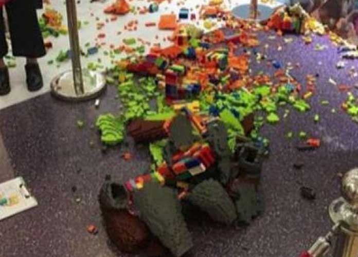 Lego Sculpture Destroyed