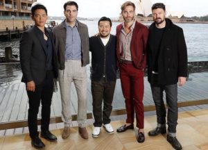 John Cho, Zachary Quinto, Director Justin Lin, Chris Pine and Karl Urban