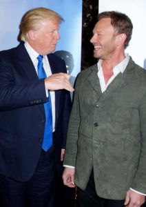 Donald Trump and Ian Ziering at The Celebrity Apprentice Meetup, Trump Tower