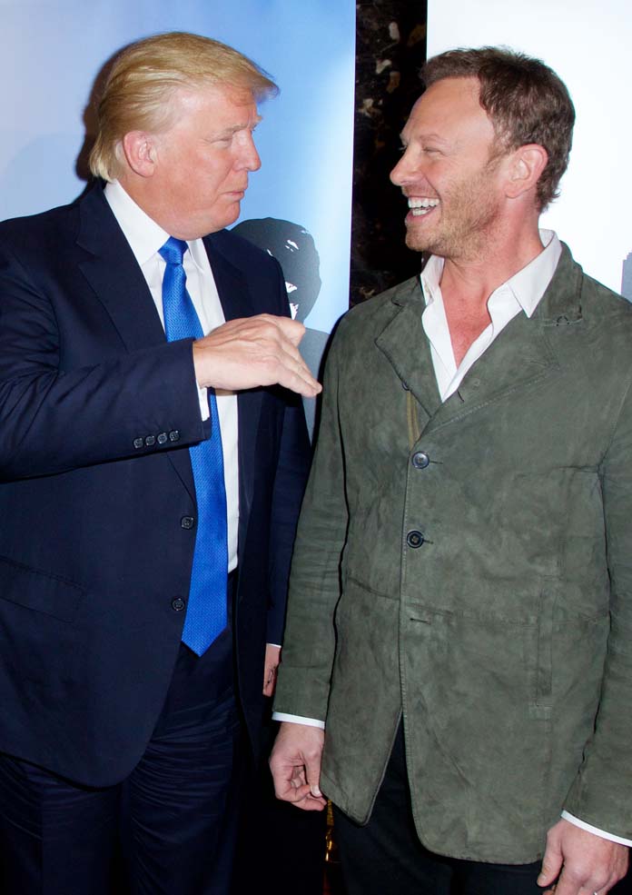 Donald Trump and Ian Ziering at 'Celebrity Apprentice' Meetup