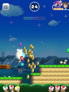 Mario in Super Mario Run (iPad Pro)