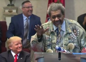 Don King at a Donald Trump Rally