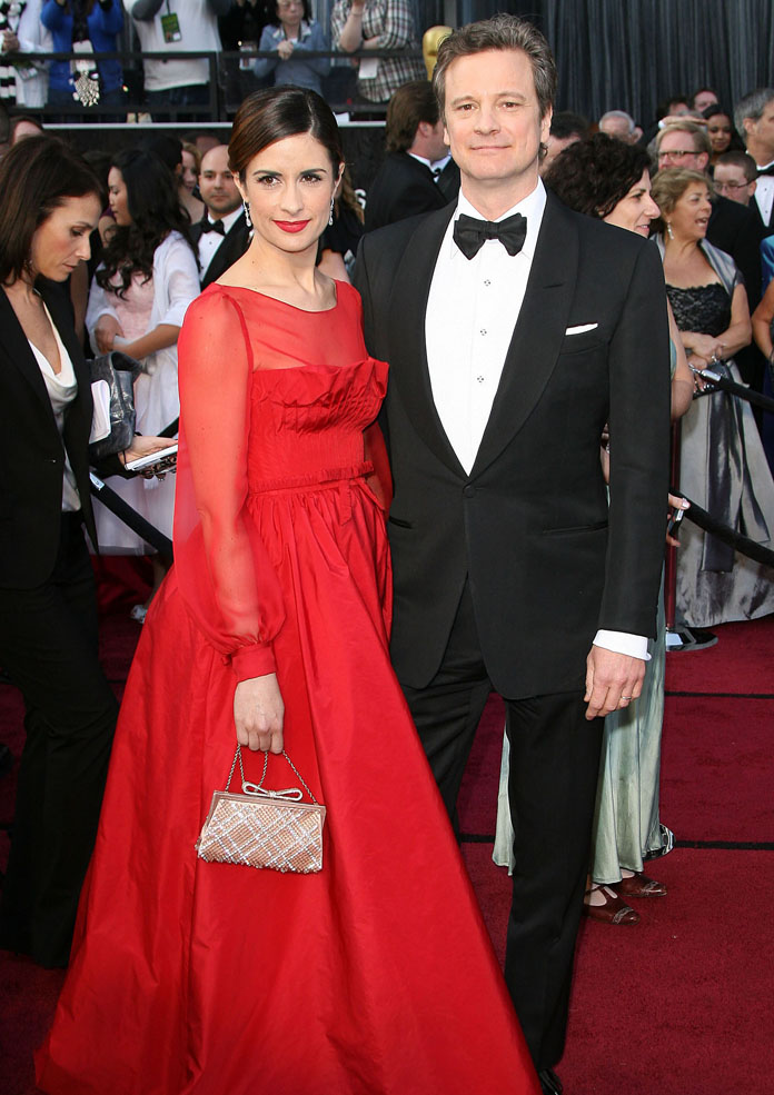 Colin Firth and Livia Giuggioli at 84th Academy Awards