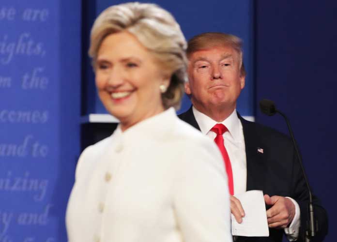Hillary Clinton & Donald Trump Refuse To Shake Hands At Third Presidential Debate (Image: Getty)
