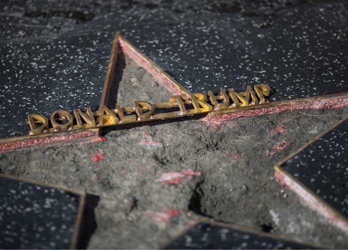 Trump Star On Hollywood Walk Of Fame Is Destroyed
