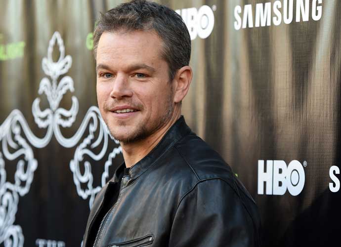 LOS ANGELES, CA - AUGUST 10: Actor Matt Damon attends the Project Greenlight Season 4 Winning Film premiere 'The Leisure Class' presented by Matt Damon, Ben Affleck, Adaptive Studios and HBO at The Theatre at Ace Hotel on August 10, 2015 in Los Angeles, California. (Photo by Angela Weiss/Getty Images)