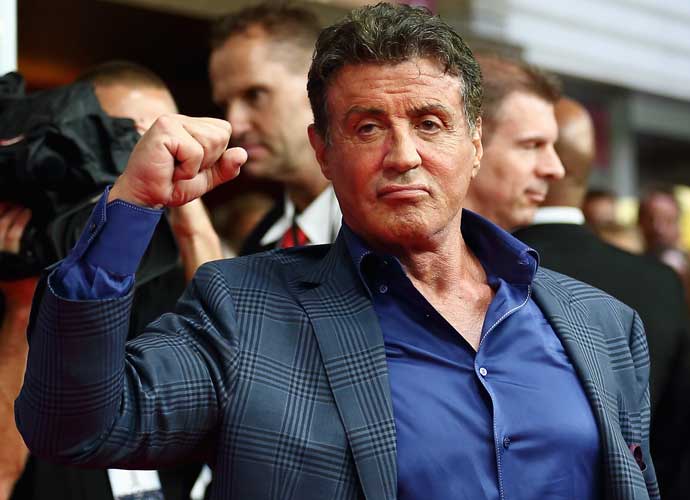 COLOGNE, GERMANY - AUGUST 06: Sylvester Stallone attends the German premiere of the film 'The Expendables 3' at Residenz Kino on August 6, 2014 in Cologne, Germany.