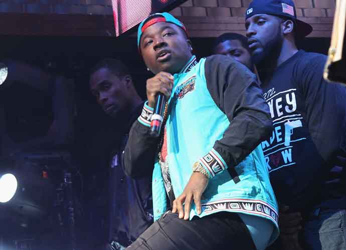 NEW YORK, NY - NOVEMBER 17: Troy Ave performs onstage as Coors Light Soundtrack reFRESH brings DJ Mustard, Fabolous and special guests To NYC at Stage 48 on November 17, 2015 in New York City.