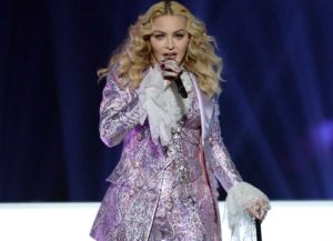 Madonna performs a tribute to Prince onstage during the Billboard Music Awards at T-Mobile Arena (Image: Getty)