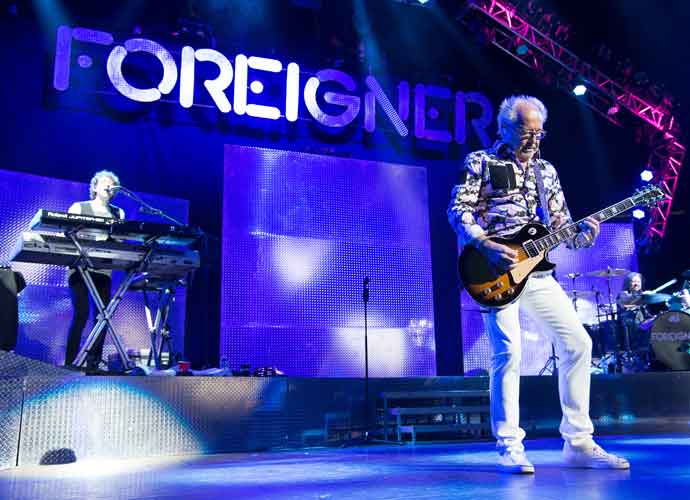 NEWARK, NJ - JUNE 26: Mick Jones of the group Foreigner performs at Prudential Center on June 26, 2014 in Newark, New Jersey. (Photo by Dave Kotinsky/Getty Images)