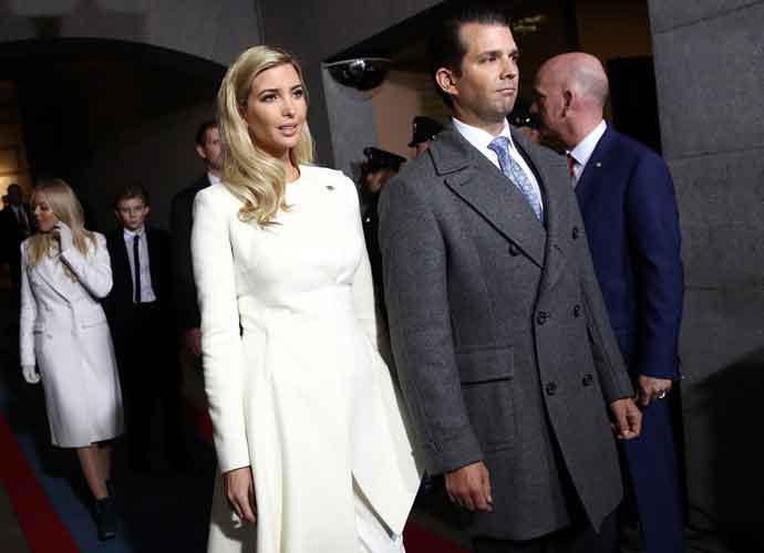 WASHINGTON, DC - JANUARY 20: (L-R) Ivanka Trump and Donald Trump, Jr. arrive on the West Front of the U.S. Capitol on January 20, 2017 in Washington, DC. In today's inauguration ceremony Donald J. Trump becomes the 45th president of the United States. (Photo by Win McNamee/Getty Images)