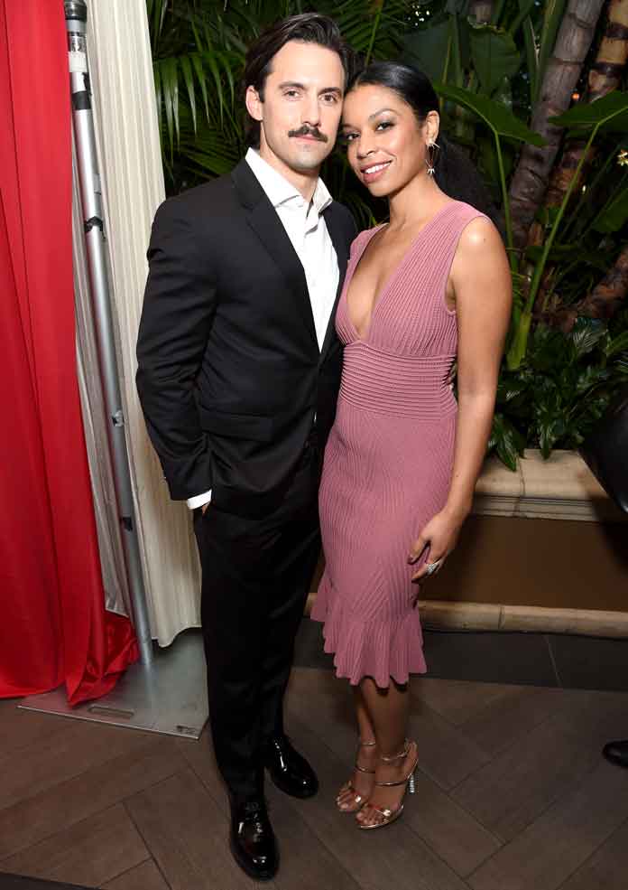 LOS ANGELES, CA - JANUARY 06: Actors Milo Ventimiglia (L) and Susan Kelechi Watson attend the 17th annual AFI Awards at Four Seasons Los Angeles at Beverly Hills on January 6, 2017 in Los Angeles, California. (Photo by Frazer Harrison/Getty Images for AFI)