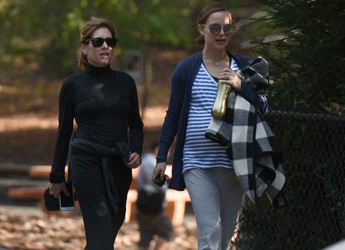 Natalie Portman goes for a hike with a friend in L.A.