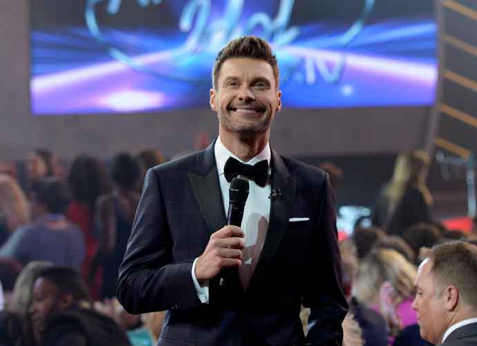 HOLLYWOOD, CA - MAY 13: Host Ryan Seacrest speaks during 'American Idol' XIV Grand Finale at Dolby Theatre on May 13, 2015 in Hollywood, California.