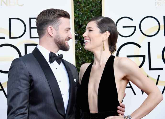 Singer/actor Justin Timberlake and actress Jessica Biel attend the 74th Annual Golden Globe Awards at The Beverly Hilton Hotel on January 8, 2017 in Beverly Hills, California. (Photo by Frazer Harrison/Getty Images)