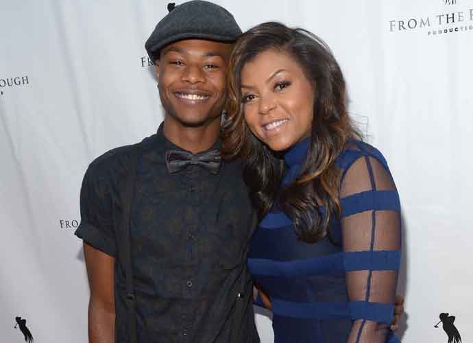 HOLLYWOOD, CA - APRIL 23: Actress Taraji P. Henson (R) and son Marcell Johnson attend the screening of 'From The Rough' at ArcLight Cinemas on April 23, 2014 in Hollywood, California. (Photo by Jason Kempin/Getty Images)