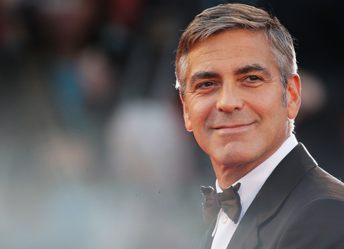 Clooney On Trump: VENICE, ITALY - SEPTEMBER 08: Actor George Clooney attends 'The Men Who Stare At Goats' premiere at the Sala Grande during the 66th Venice Film Festival on September 8, 2009 in Venice, Italy. (Photo by Gareth Cattermole/Getty Images)