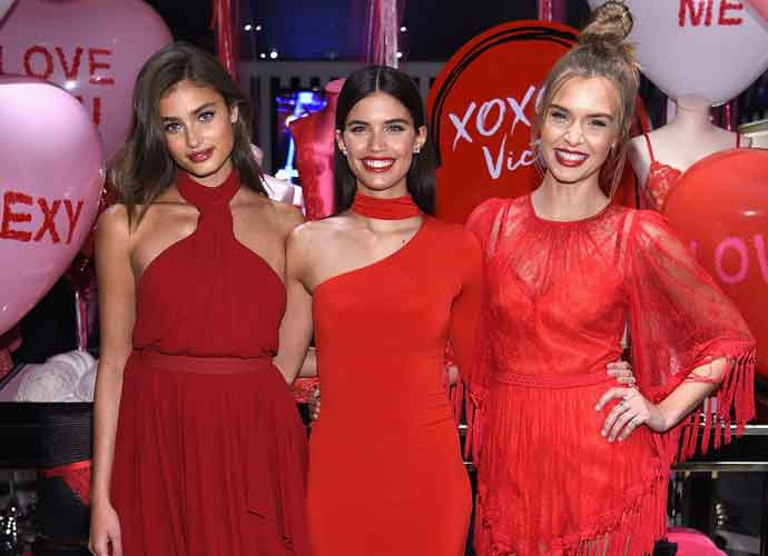 NEW YORK, NY - FEBRUARY 07: (L-R) Victoria's Secret Angels Taylor Hill, Sara Sampaio, and Josephine Skriver share their hottest Valentine's Day gift picks at Victoria's Secret at 640 5th Avenue on February 7, 2017 in New York City. (Photo by Dimitrios Kambouris/Getty Images for Victoria's Secret)