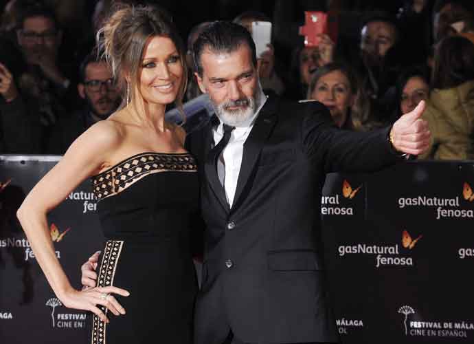 Nicole Kimpel and Antonio Banderas attending the closing ceremony of the 20th Malaga Film Festival at the Teatro Cervantes in Malaga, Spain