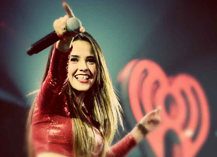 DECEMBER 05: Singer Becky G performs onstage during KIIS FM's Jingle Ball 2014 powered by LINE at Staples Center on December 5, 2014 in Los Angeles, California. (Photo by Jason Merritt/Getty Images for iHeartMedia)