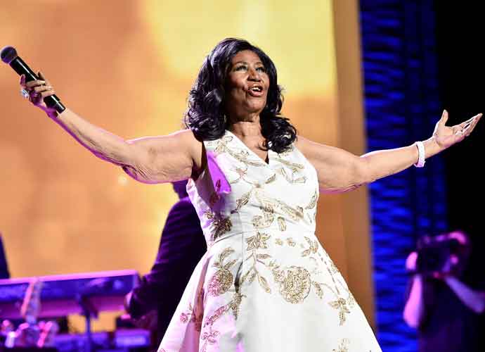 NEW YORK, NY - APRIL 19: Aretha Franklin performs onstage during the 'Clive Davis: The Soundtrack of Our Lives' Premiere Concert during the 2017 Tribeca Film Festival at Radio City Music Hall on April 19, 2017 in New York City. (Photo by Theo Wargo/Getty Images for Tribeca Film Festival)