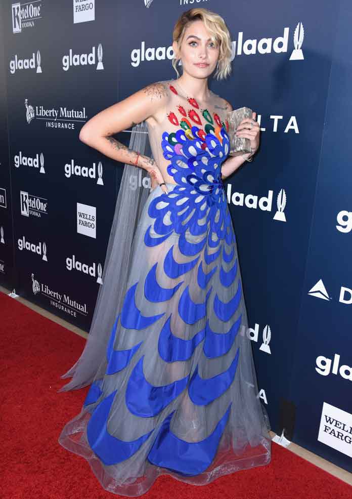 BEVERLY HILLS, CA - APRIL 01: Paris Jackson attends the 28th Annual GLAAD Media Awards in LA at The Beverly Hilton Hotel on April 1, 2017 in Beverly Hills, California. (Photo by Vivien Killilea/Getty Images for GLAAD)