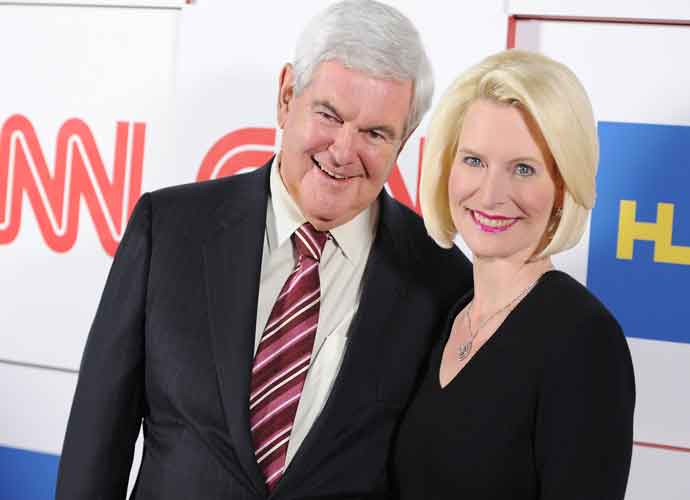 PASADENA, CA - JANUARY 10: Anchor Newt Gingrich and Callista Gingrich attend the CNN Worldwide All-Star 2014 Winter TCA Party at Langham Hotel on January 10, 2014 in Pasadena, California. (Photo by Angela Weiss/Getty Images)