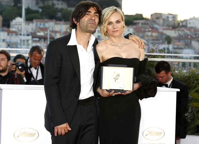 Diane Kruger with the award for best actress for her part in the movie 'In The Fade / Aus dem Nichts' at the award winner photocall during the 70th Cannes Film Festival at the Palais des Festivals on May 28, 2017 in Cannes, France