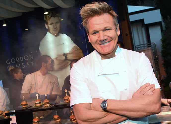 LAS VEGAS, NV - APRIL 28: Chef Gordon Ramsay poses at the Gordon Ramsay Steak booth at the 11th annual Vegas Uncork'd by Bon Appetit Grand Tasting event presented by the Las Vegas Convention and Visitors Authority, Chase Sapphire and Southern Glazer's Wine and Spirits of Nevada at Caesars Palace on April 28, 2017 in Las Vegas, Nevada. (Photo by Ethan Miller/Getty Images for Vegas Uncork'd by Bon Appetit)