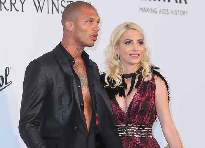 Jeremy Meeks & Chloe Green at arrivals for the 24th annual amfAR fundraiser during the Cannes Film Festival at the Hotel Eden Roc in Cap D'Antibes