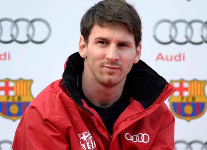 BARCELONA, SPAIN - NOVEMBER 21: Barcelona football player Lionel Messi attends an Audi presentation during which Barcelona FC players received new Audi cars for the 2012-2013 season at Camp Nou on November 21, 2012 in Barcelona, Spain. (Photo by Robert Marquardt/Getty Images)